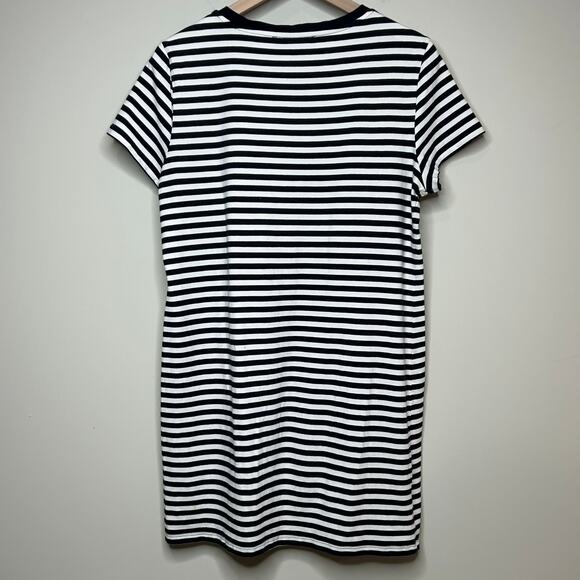 Tommy Hilfiger Striped Short Sleeve Dress Size L - Picture 7 of 9